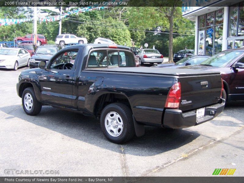 Black Sand Pearl / Graphite Gray 2006 Toyota Tacoma Regular Cab
