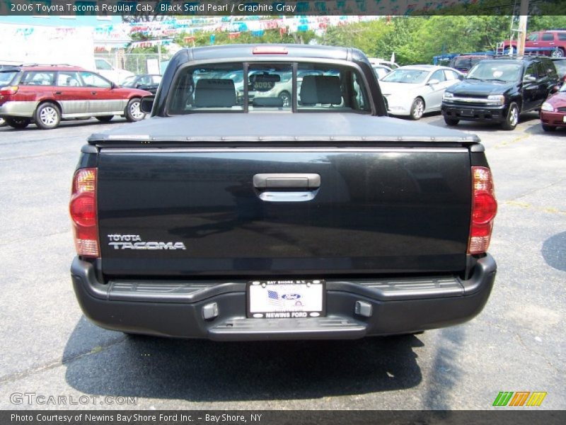 Black Sand Pearl / Graphite Gray 2006 Toyota Tacoma Regular Cab
