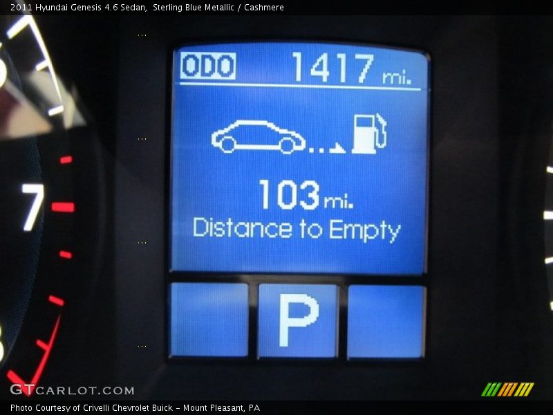 Sterling Blue Metallic / Cashmere 2011 Hyundai Genesis 4.6 Sedan