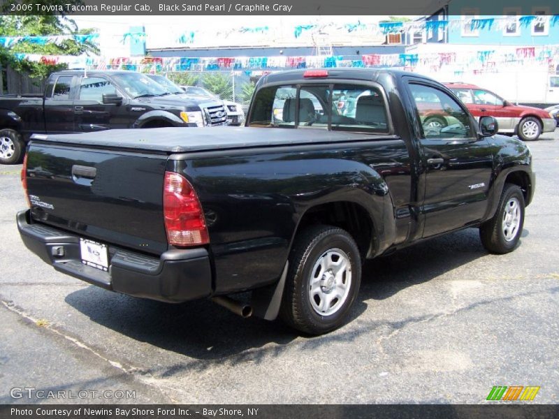 Black Sand Pearl / Graphite Gray 2006 Toyota Tacoma Regular Cab