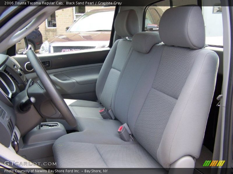 Black Sand Pearl / Graphite Gray 2006 Toyota Tacoma Regular Cab