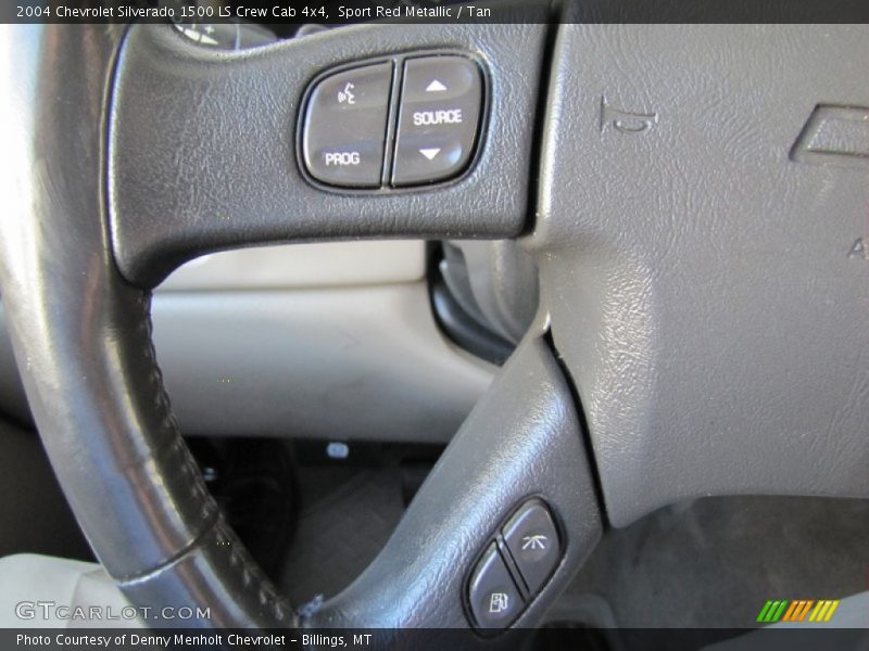 Sport Red Metallic / Tan 2004 Chevrolet Silverado 1500 LS Crew Cab 4x4