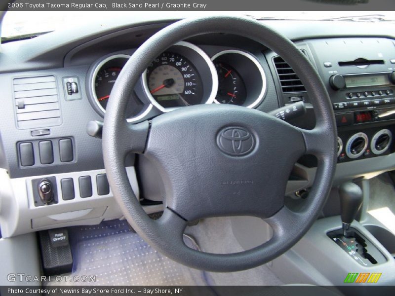 Black Sand Pearl / Graphite Gray 2006 Toyota Tacoma Regular Cab