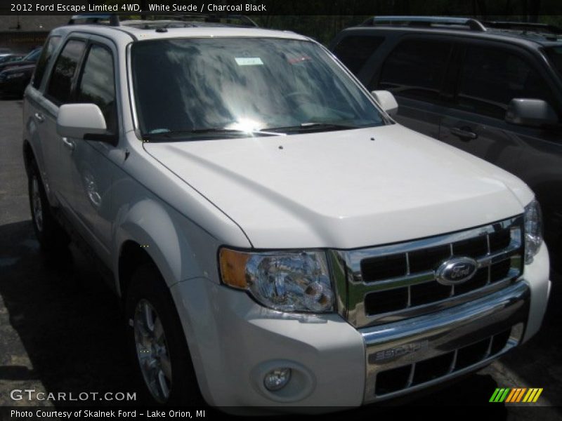 White Suede / Charcoal Black 2012 Ford Escape Limited 4WD