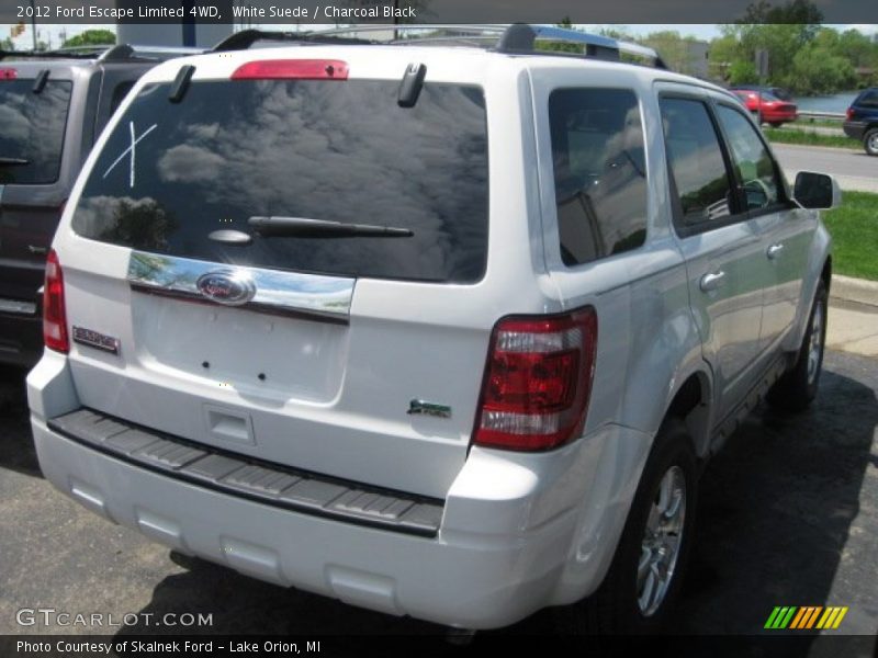 White Suede / Charcoal Black 2012 Ford Escape Limited 4WD