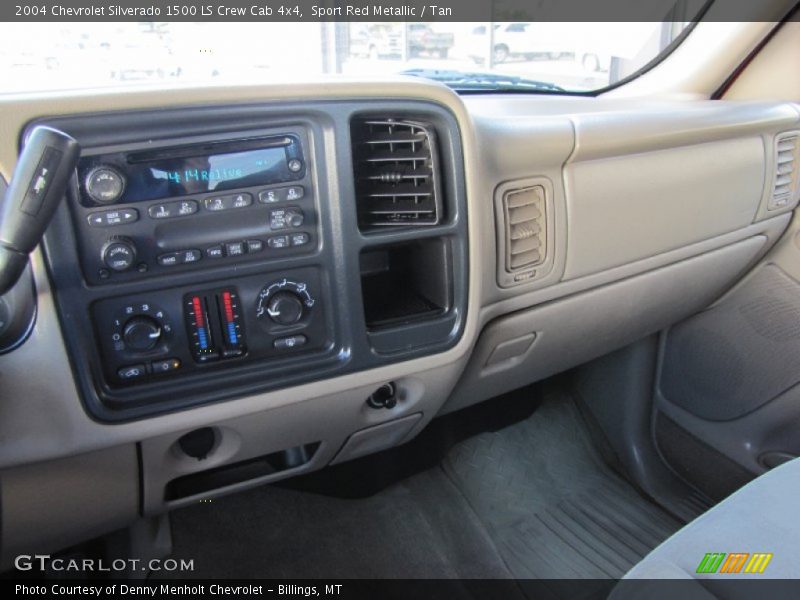 Sport Red Metallic / Tan 2004 Chevrolet Silverado 1500 LS Crew Cab 4x4