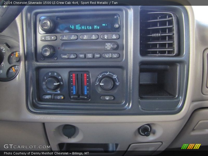 Sport Red Metallic / Tan 2004 Chevrolet Silverado 1500 LS Crew Cab 4x4