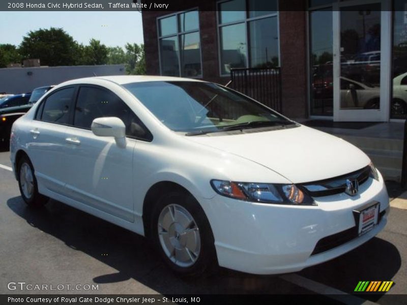 Taffeta White / Ivory 2008 Honda Civic Hybrid Sedan