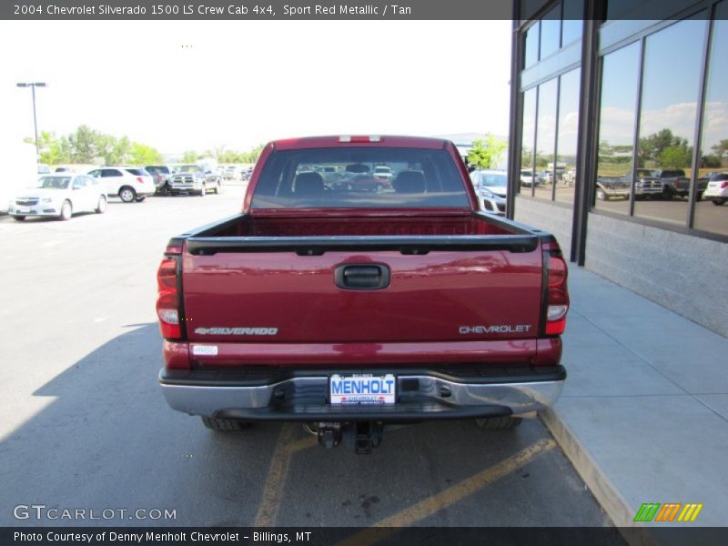 Sport Red Metallic / Tan 2004 Chevrolet Silverado 1500 LS Crew Cab 4x4
