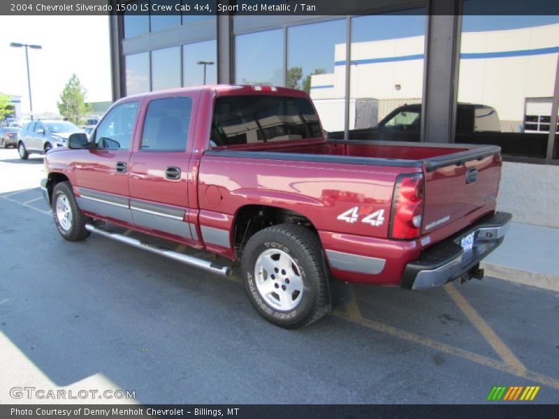 Sport Red Metallic / Tan 2004 Chevrolet Silverado 1500 LS Crew Cab 4x4