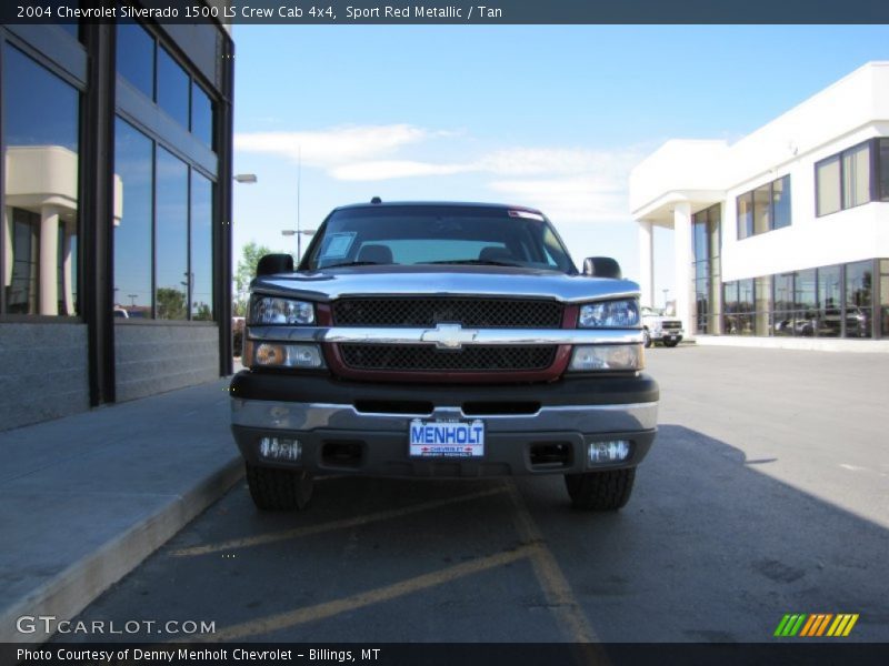 Sport Red Metallic / Tan 2004 Chevrolet Silverado 1500 LS Crew Cab 4x4