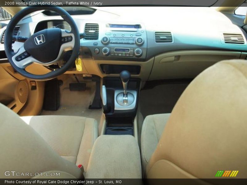 Taffeta White / Ivory 2008 Honda Civic Hybrid Sedan
