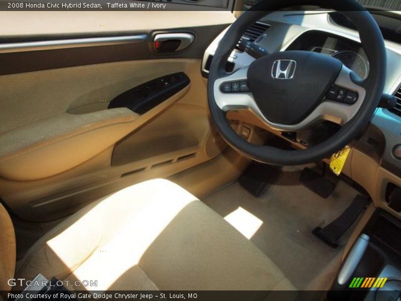 Taffeta White / Ivory 2008 Honda Civic Hybrid Sedan