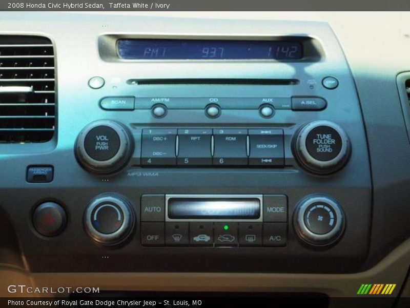 Taffeta White / Ivory 2008 Honda Civic Hybrid Sedan