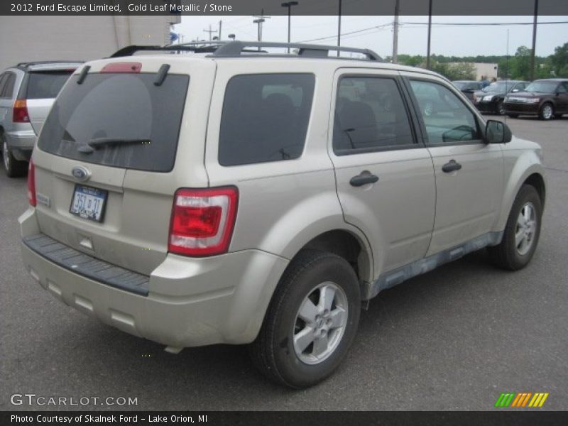 Gold Leaf Metallic / Stone 2012 Ford Escape Limited