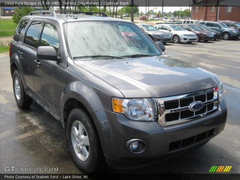 Sterling Gray Metallic / Charcoal Black 2012 Ford Escape XLT V6 4WD