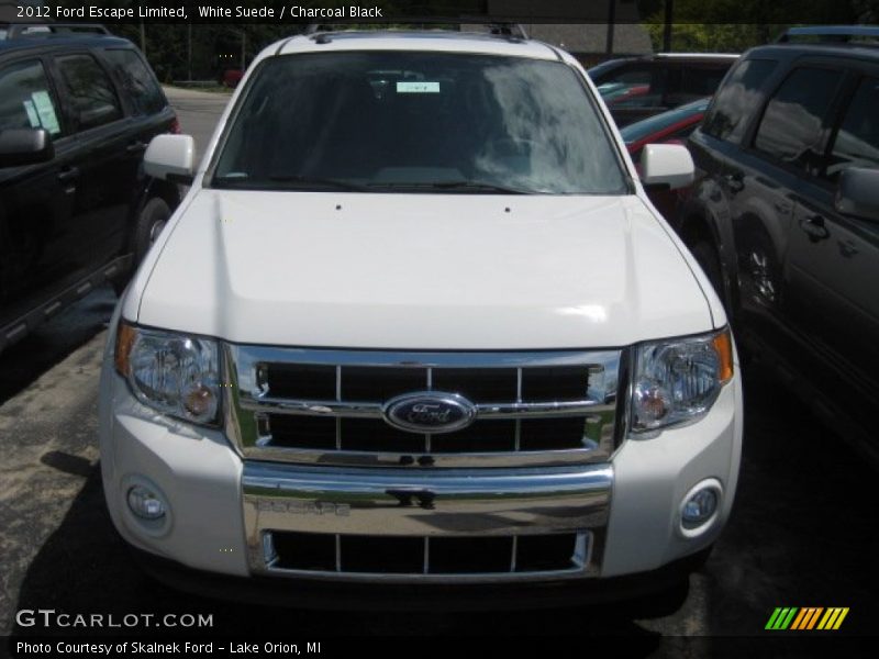 White Suede / Charcoal Black 2012 Ford Escape Limited
