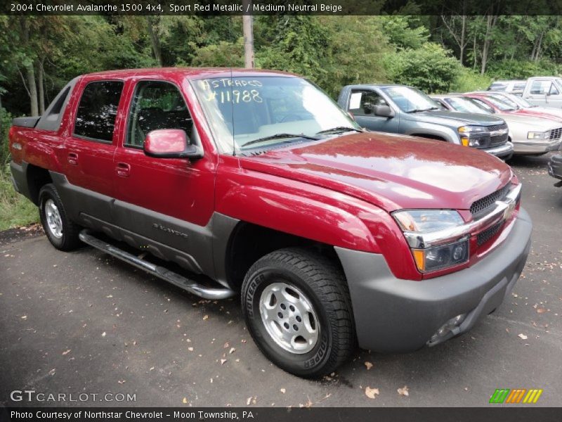 Sport Red Metallic / Medium Neutral Beige 2004 Chevrolet Avalanche 1500 4x4