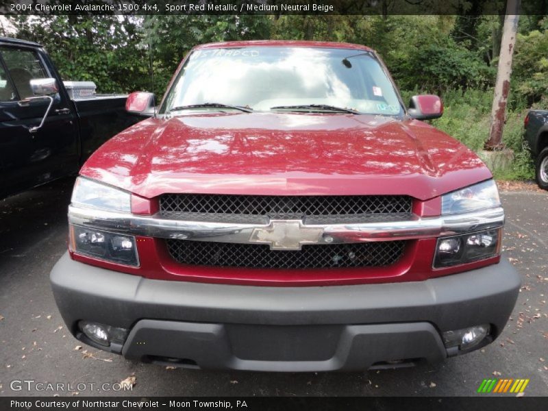 Sport Red Metallic / Medium Neutral Beige 2004 Chevrolet Avalanche 1500 4x4