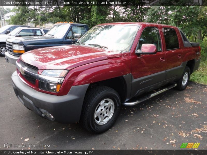 Sport Red Metallic / Medium Neutral Beige 2004 Chevrolet Avalanche 1500 4x4