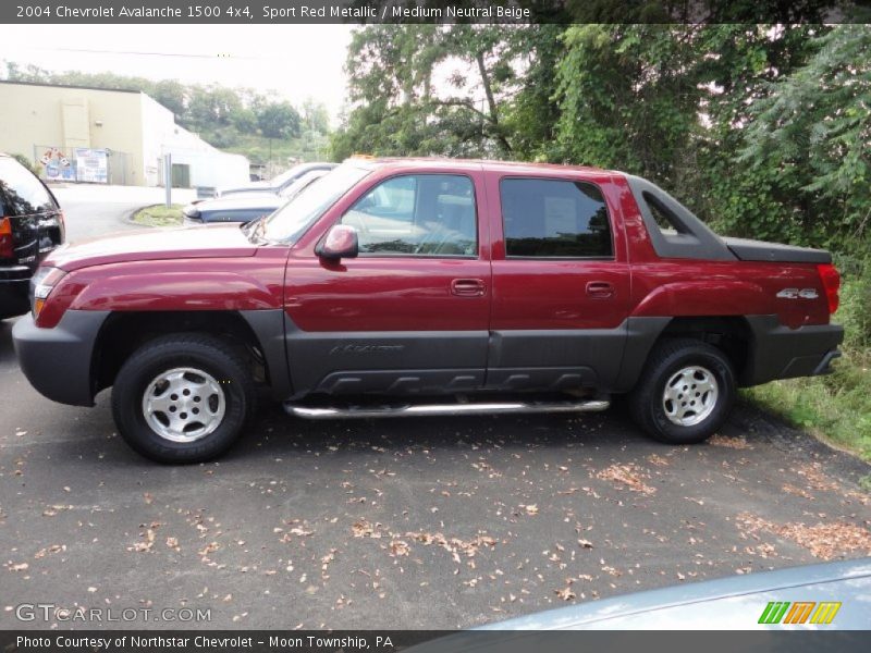 Sport Red Metallic / Medium Neutral Beige 2004 Chevrolet Avalanche 1500 4x4