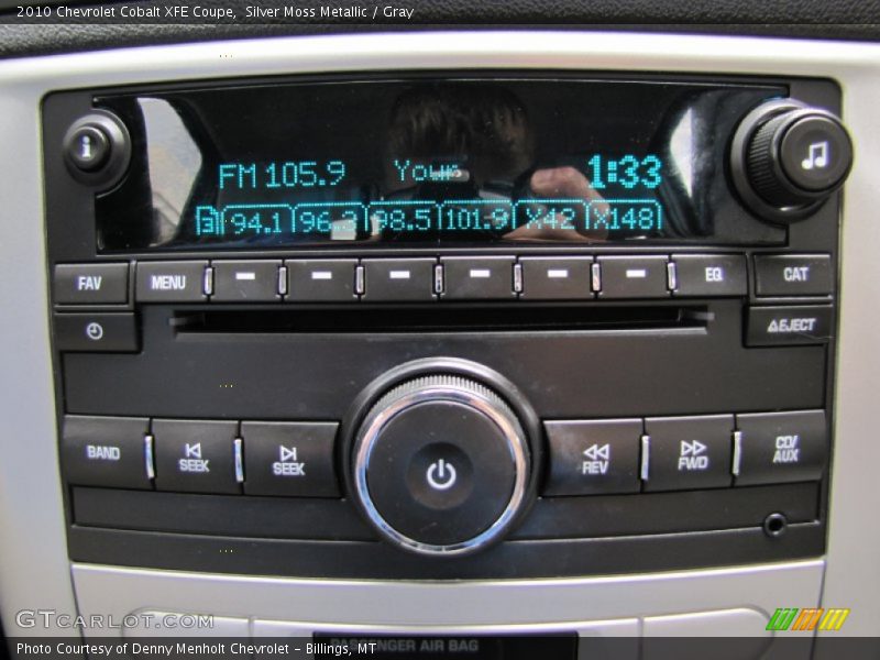 Controls of 2010 Cobalt XFE Coupe