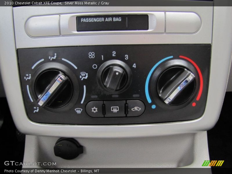 Controls of 2010 Cobalt XFE Coupe