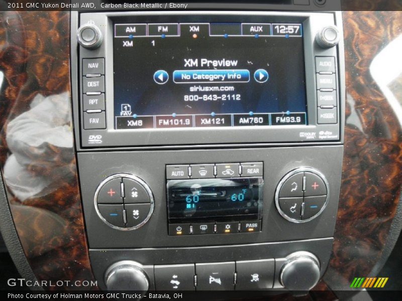 Carbon Black Metallic / Ebony 2011 GMC Yukon Denali AWD