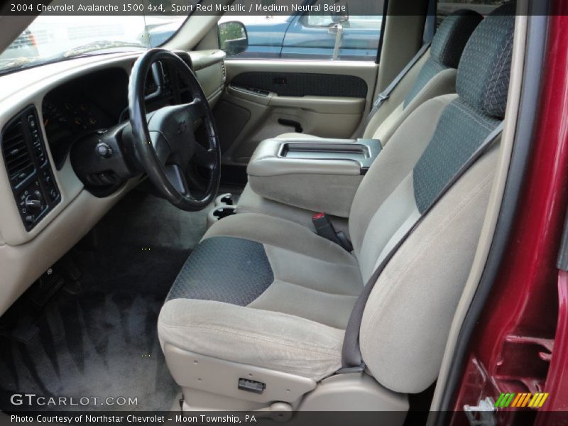 Sport Red Metallic / Medium Neutral Beige 2004 Chevrolet Avalanche 1500 4x4