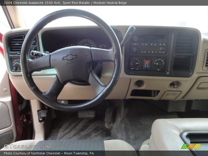 Sport Red Metallic / Medium Neutral Beige 2004 Chevrolet Avalanche 1500 4x4