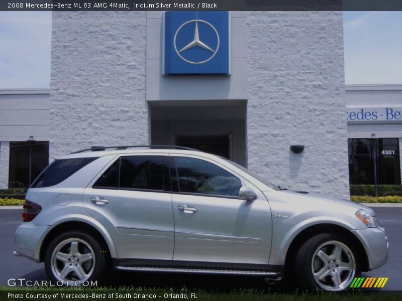 Iridium Silver Metallic / Black 2008 Mercedes-Benz ML 63 AMG 4Matic