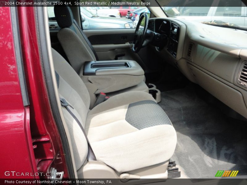 Sport Red Metallic / Medium Neutral Beige 2004 Chevrolet Avalanche 1500 4x4