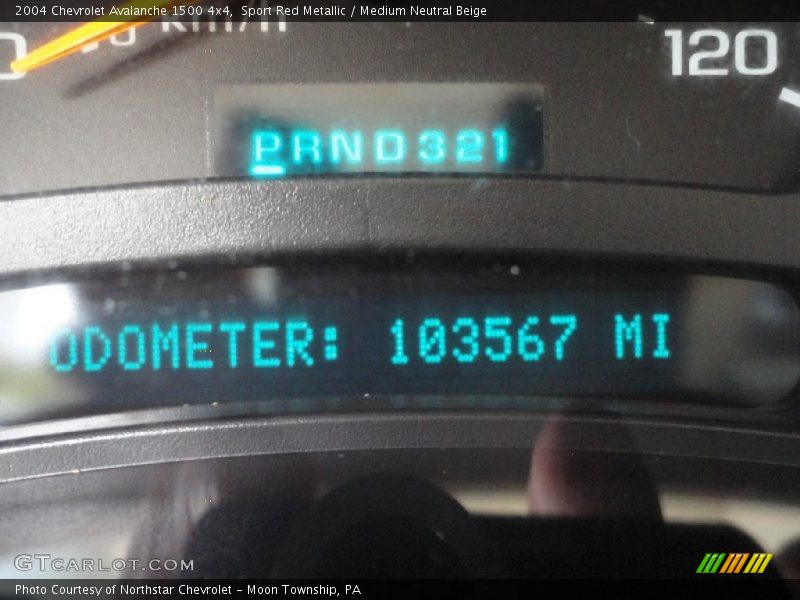 Sport Red Metallic / Medium Neutral Beige 2004 Chevrolet Avalanche 1500 4x4