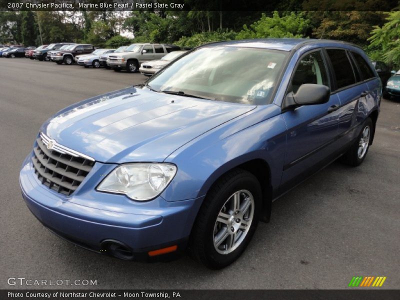 Marine Blue Pearl / Pastel Slate Gray 2007 Chrysler Pacifica