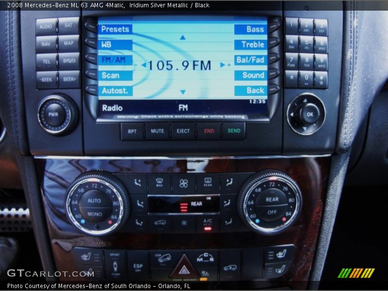 Controls of 2008 ML 63 AMG 4Matic