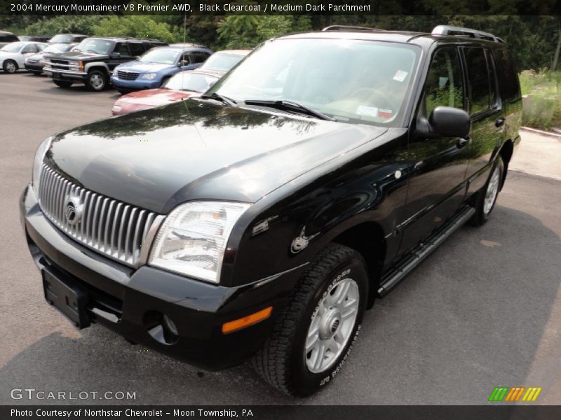 Black Clearcoat / Medium Dark Parchment 2004 Mercury Mountaineer V8 Premier AWD