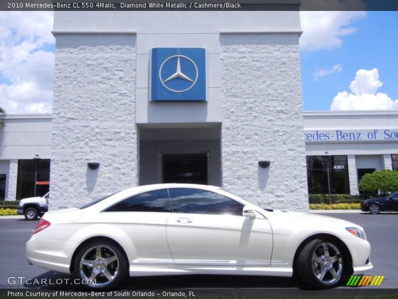 Diamond White Metallic / Cashmere/Black 2010 Mercedes-Benz CL 550 4Matic