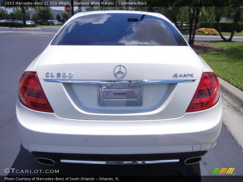 Diamond White Metallic / Cashmere/Black 2010 Mercedes-Benz CL 550 4Matic