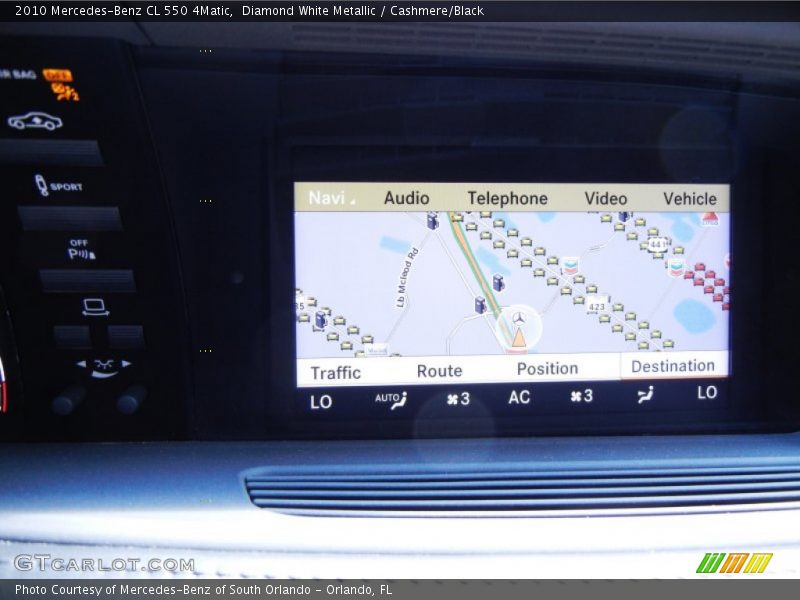 Diamond White Metallic / Cashmere/Black 2010 Mercedes-Benz CL 550 4Matic