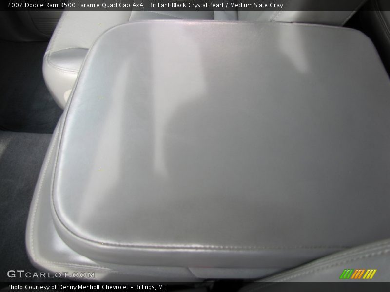 Brilliant Black Crystal Pearl / Medium Slate Gray 2007 Dodge Ram 3500 Laramie Quad Cab 4x4