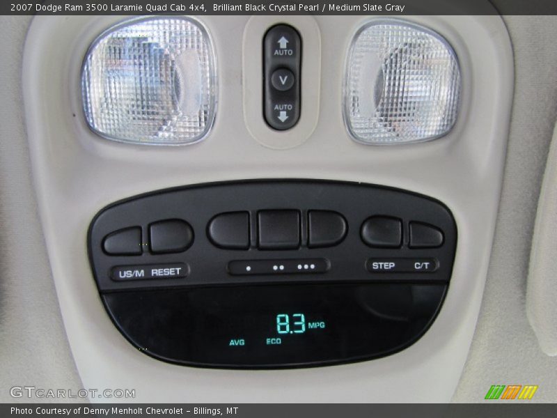 Brilliant Black Crystal Pearl / Medium Slate Gray 2007 Dodge Ram 3500 Laramie Quad Cab 4x4