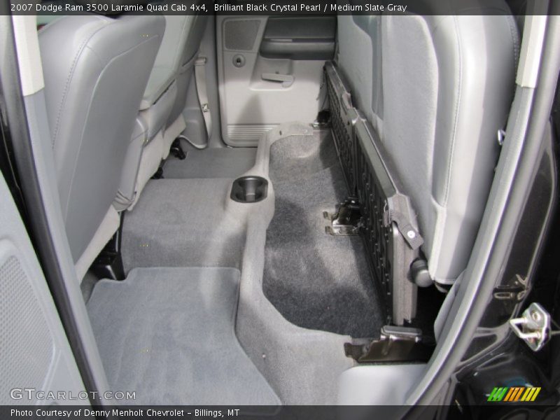 Brilliant Black Crystal Pearl / Medium Slate Gray 2007 Dodge Ram 3500 Laramie Quad Cab 4x4