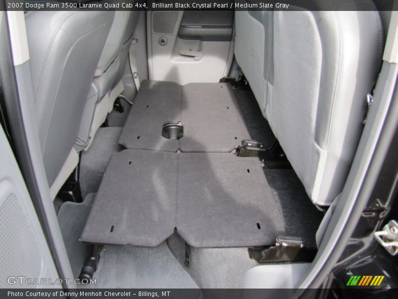 Brilliant Black Crystal Pearl / Medium Slate Gray 2007 Dodge Ram 3500 Laramie Quad Cab 4x4