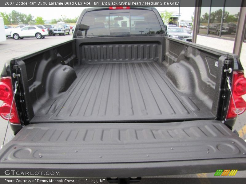 Brilliant Black Crystal Pearl / Medium Slate Gray 2007 Dodge Ram 3500 Laramie Quad Cab 4x4