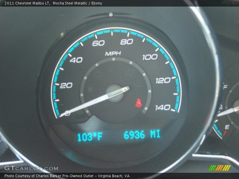 Mocha Steel Metallic / Ebony 2011 Chevrolet Malibu LT