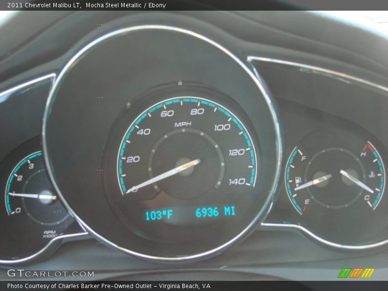 Mocha Steel Metallic / Ebony 2011 Chevrolet Malibu LT