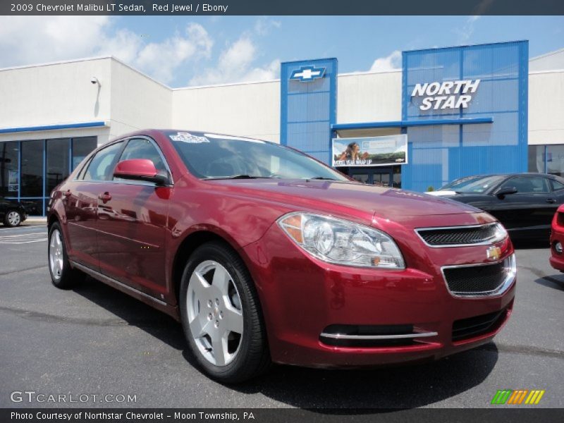 Red Jewel / Ebony 2009 Chevrolet Malibu LT Sedan