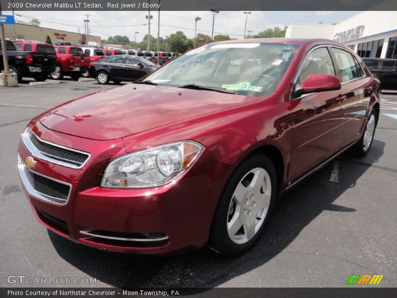 Red Jewel / Ebony 2009 Chevrolet Malibu LT Sedan