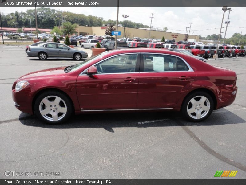 Red Jewel / Ebony 2009 Chevrolet Malibu LT Sedan