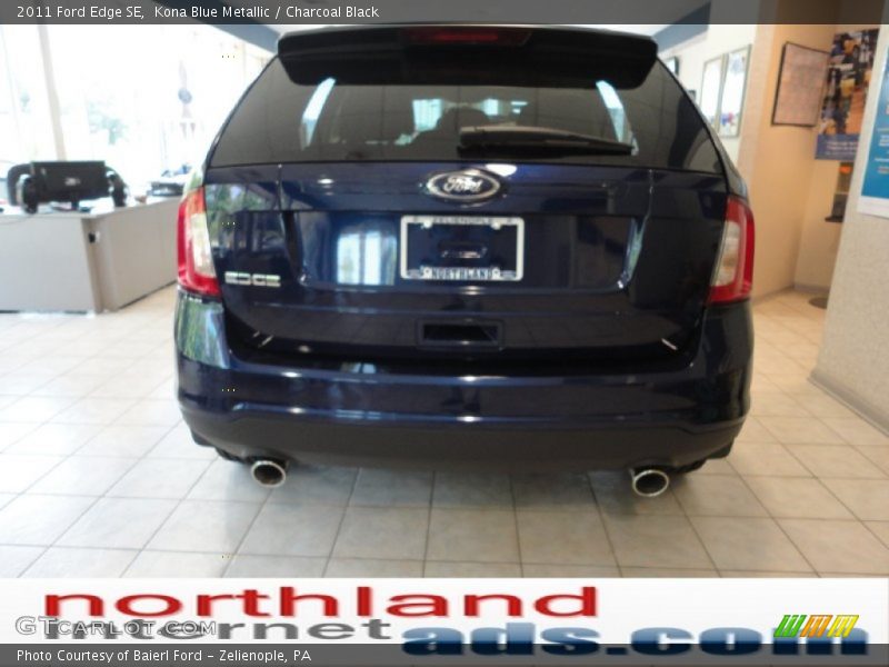 Kona Blue Metallic / Charcoal Black 2011 Ford Edge SE